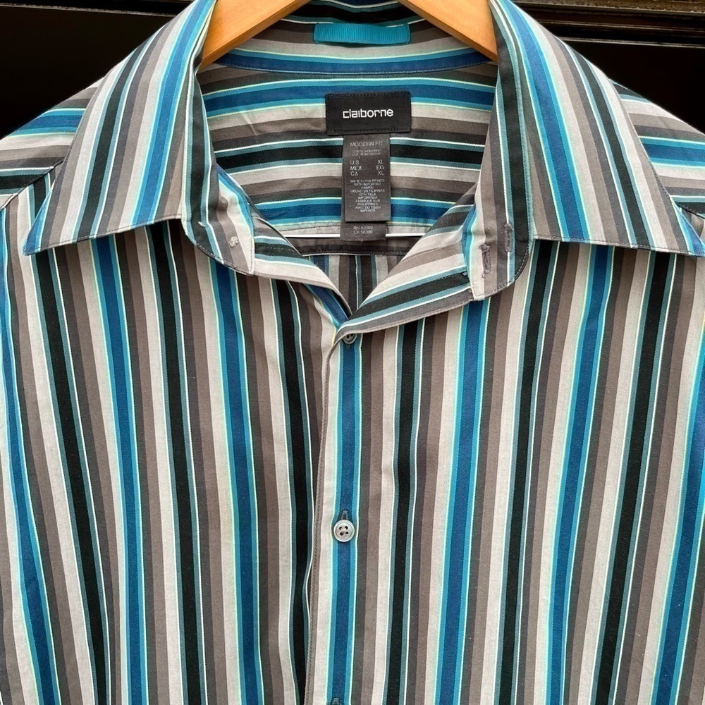Claiborne Button Down Dress Shirt Size XL